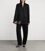 Toteme Black Wool Raw-Lapel Blazer