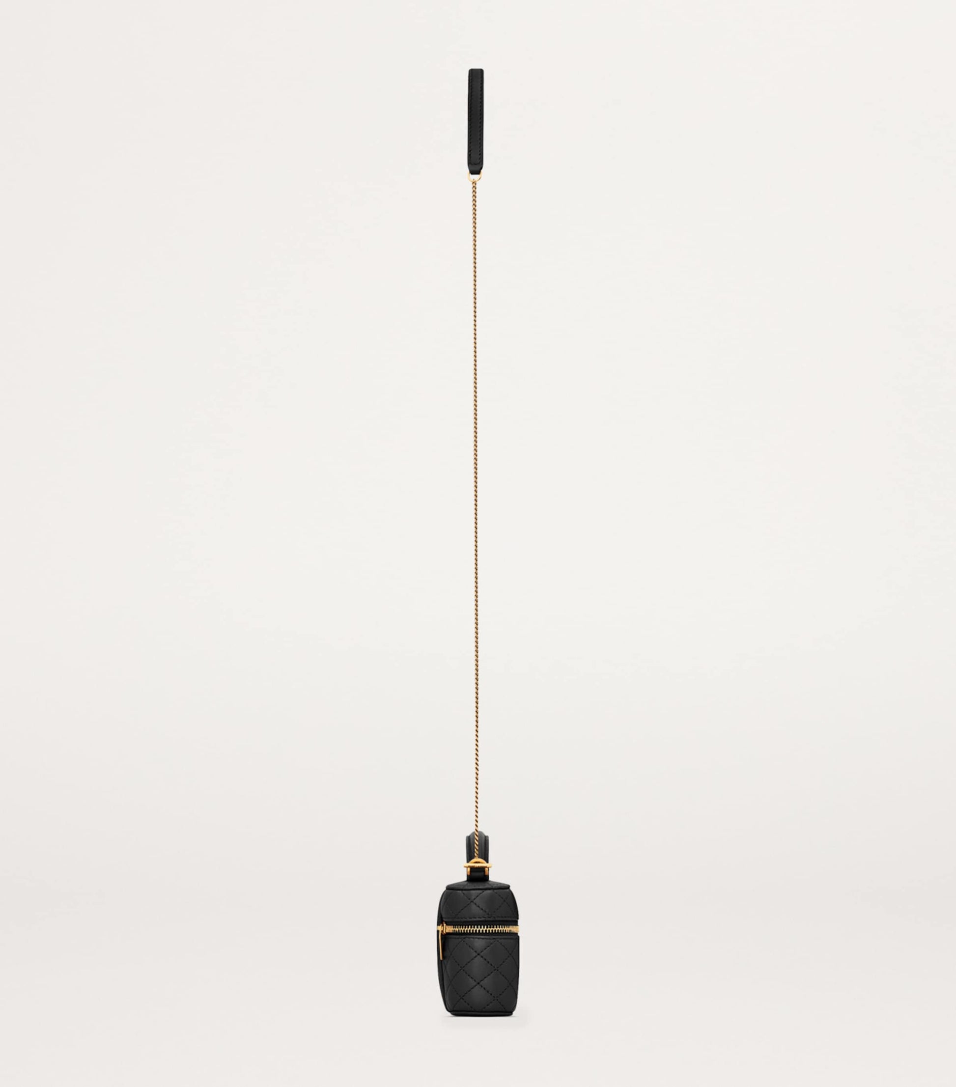 Saint Laurent Black Micro Gaby Top-Handle Bag