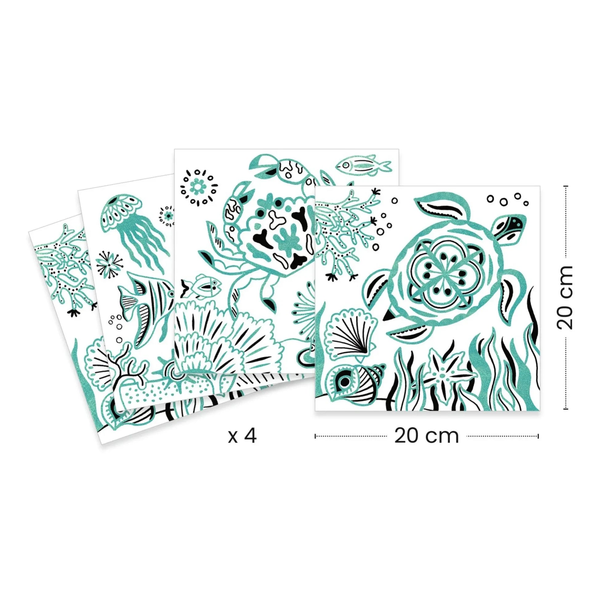 Djeco - Under the Sea Colouring Sheets