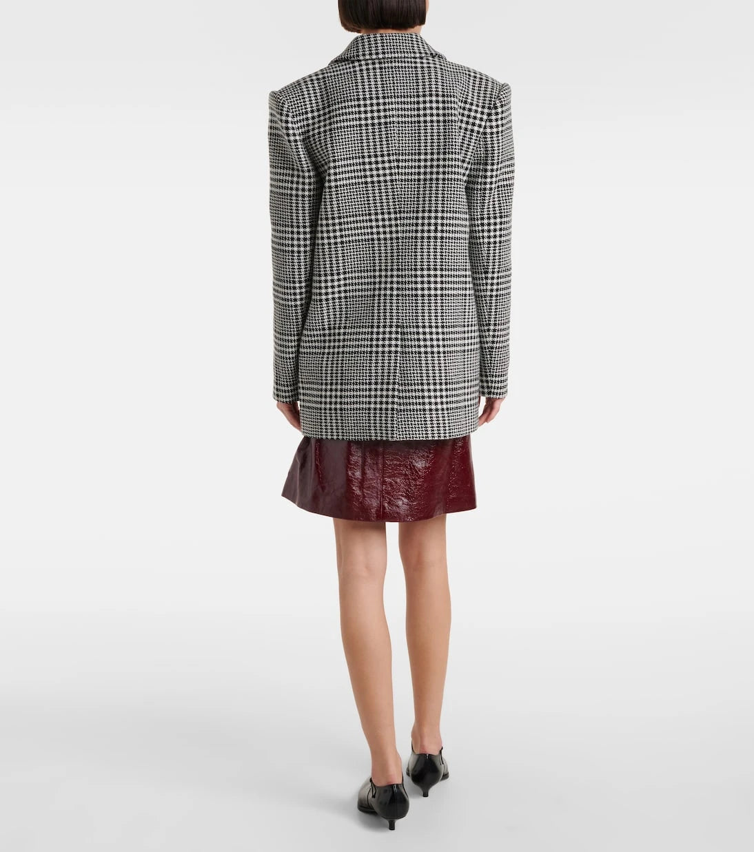 Self-Portrait - Köpek Dişi Desenli oversize blazer