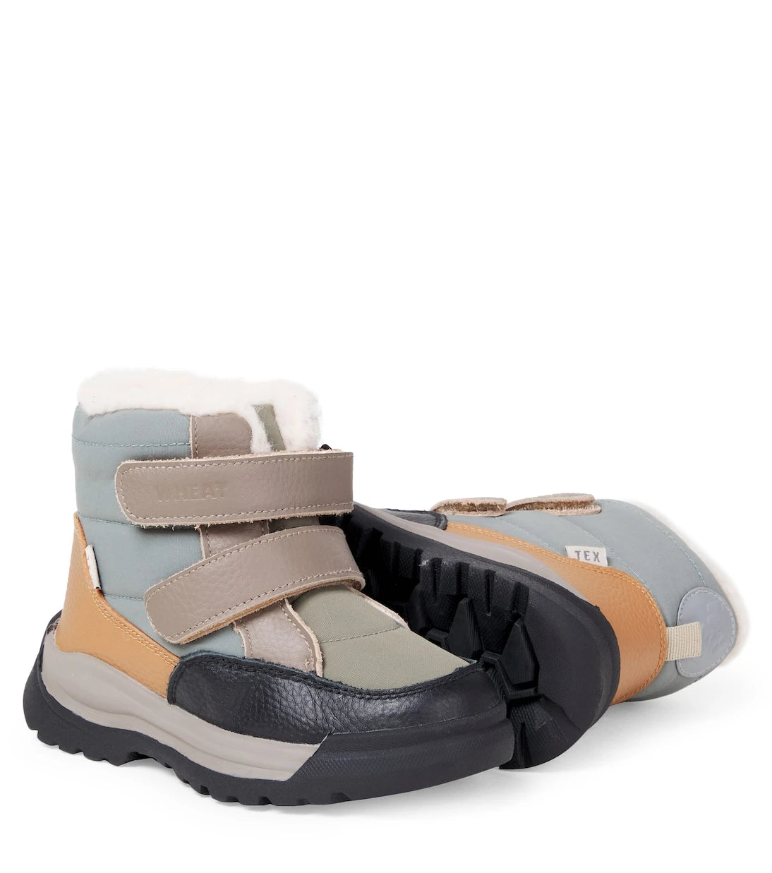 Wheat - Tex leather-trimmed boots