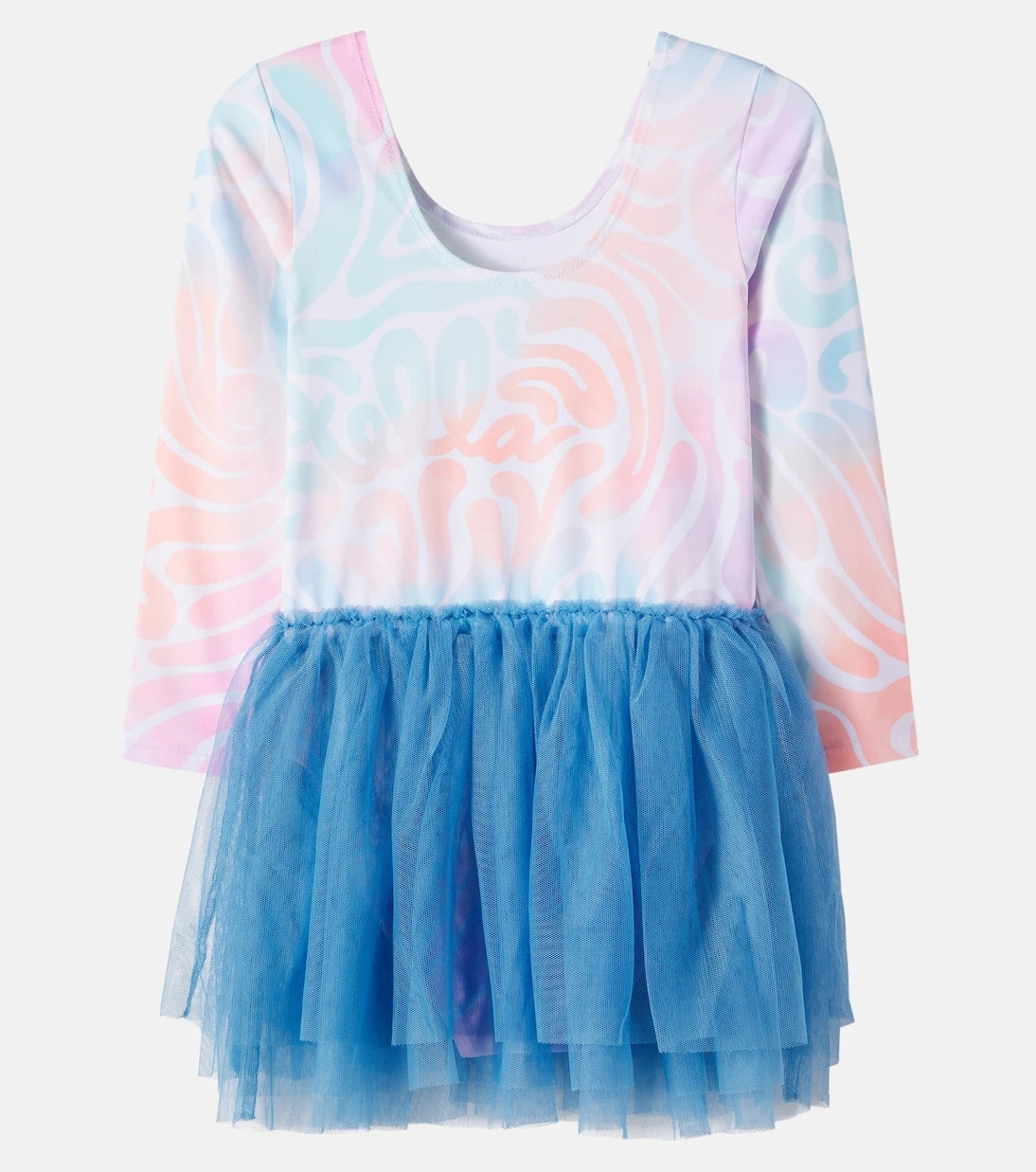 Stella McCartney Kids - Printed jersey and tulle dress