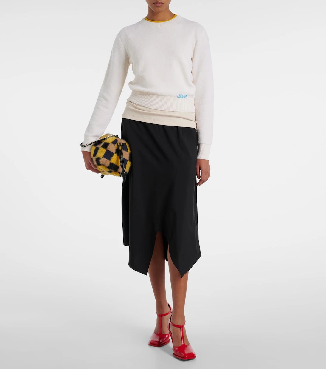 Loewe - Logo embroidered wool sweater