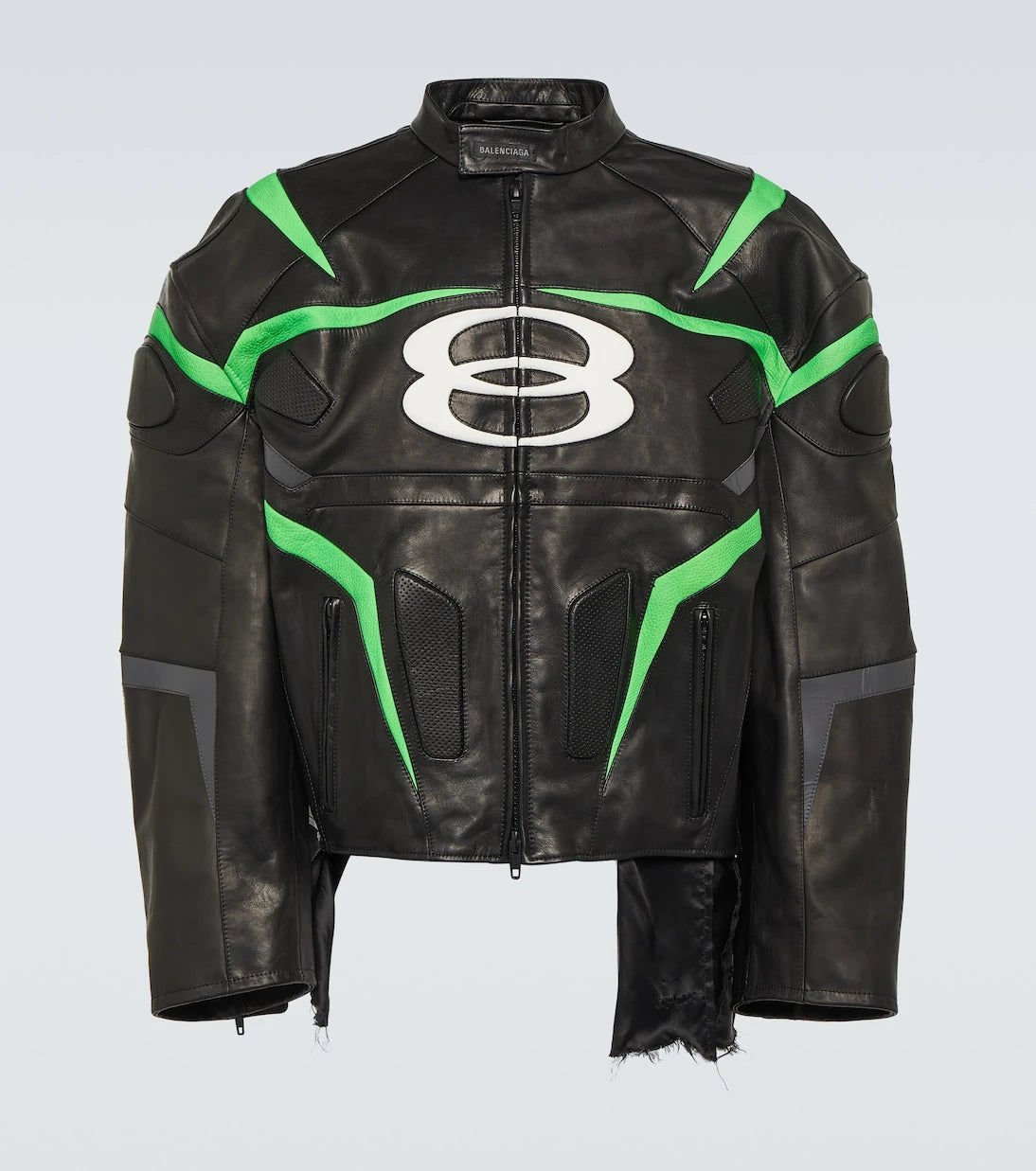 Balenciaga - Logo leather jacket