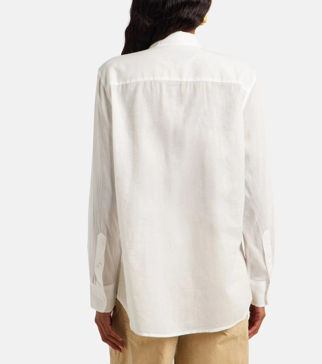 Nili Lotan - Nathael ruffled cotton poplin shirt