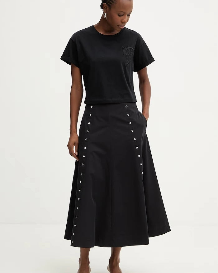 Twinset kadın pamuklu oversize tişört