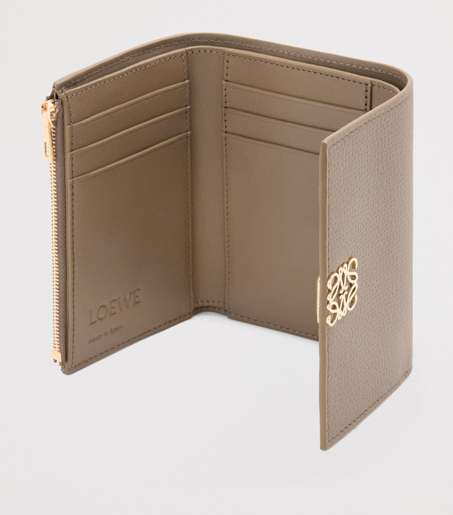 LOEWE Brown Small Leather Anagram Wallet