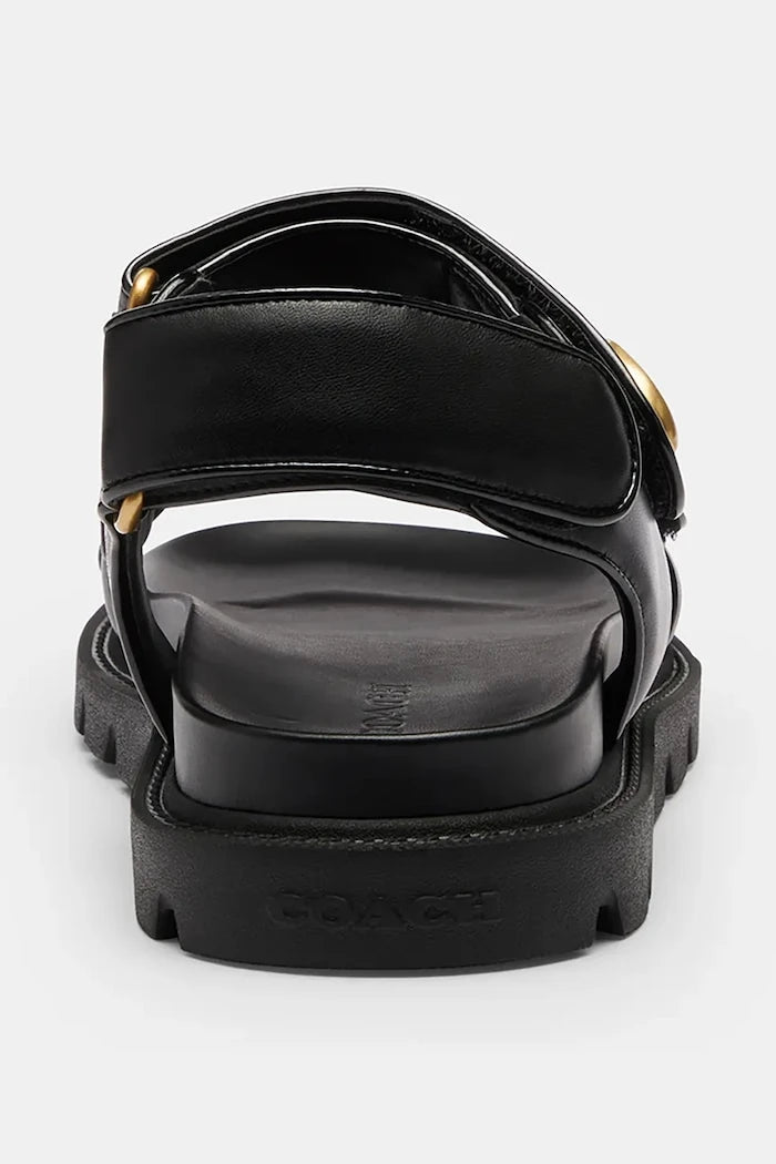 Coach сандали дамски от кожа Brynn Leather Sandal