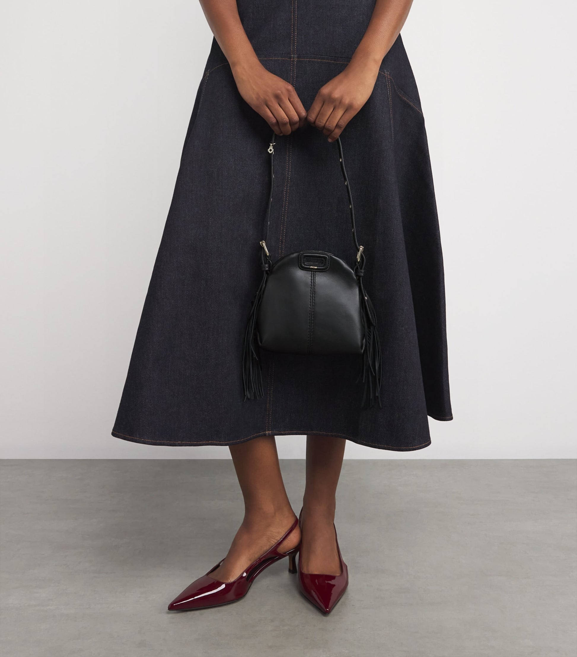 Leather Miss M Mini Bag BLACK