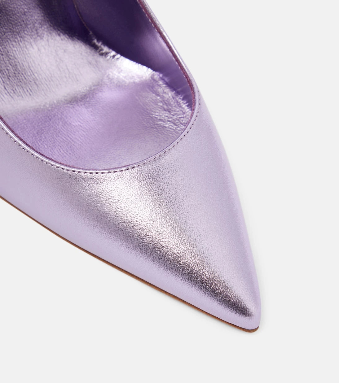 Christian Louboutin - حذاء كيت 100 بكعب عالٍ من الجلد المعدني