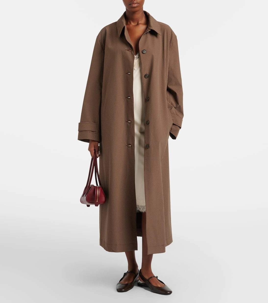 Róhe - Checked belted coat
