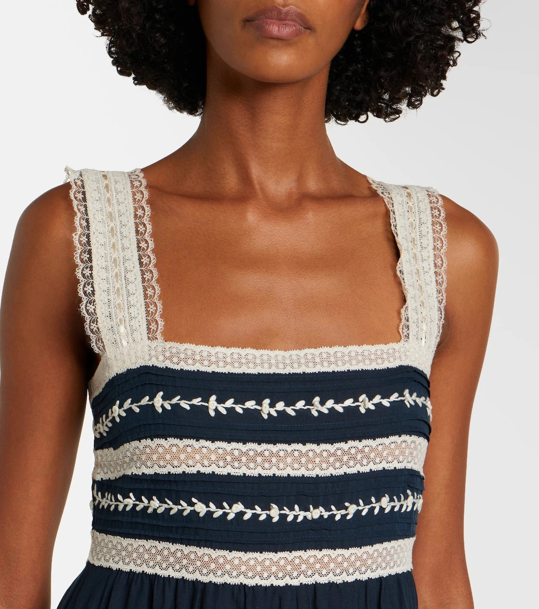 Rixo - Malie embroidered midi dress