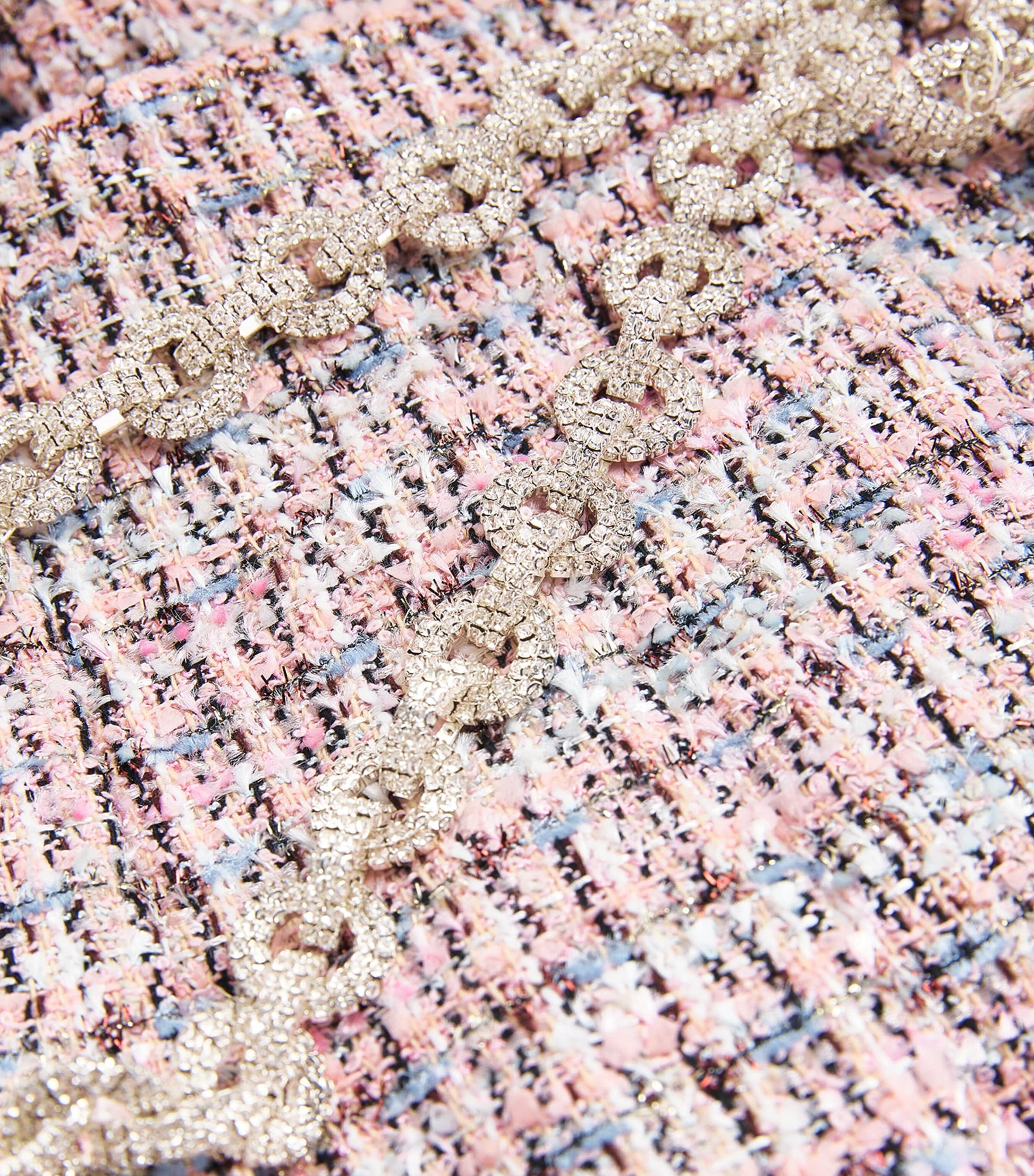 Self-Portrait Pink Bouclé Pleated Mini Skirt