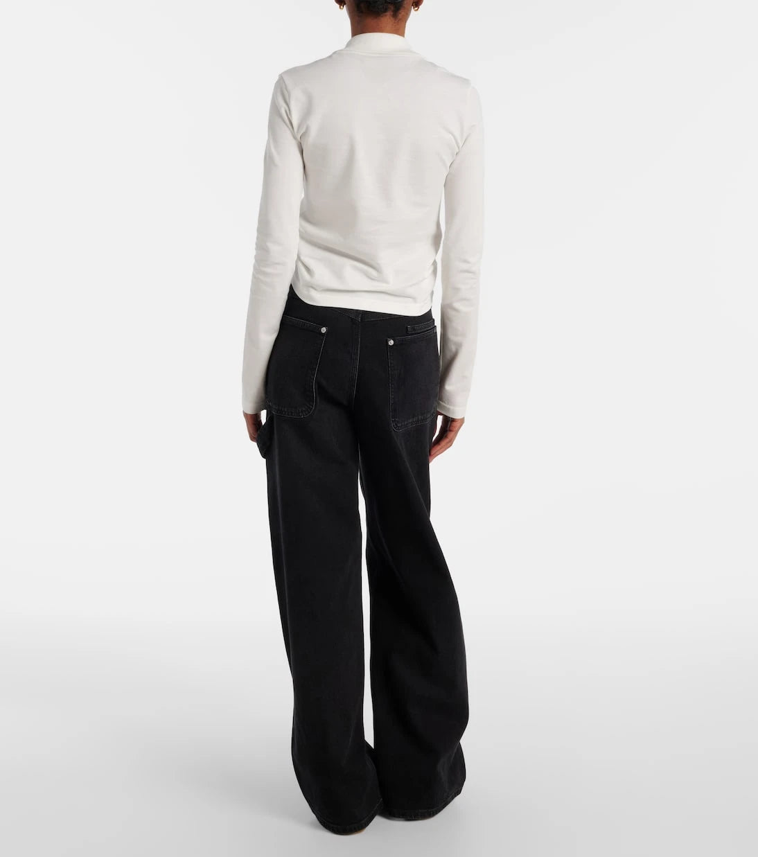Courrèges - Cropped cotton shirt