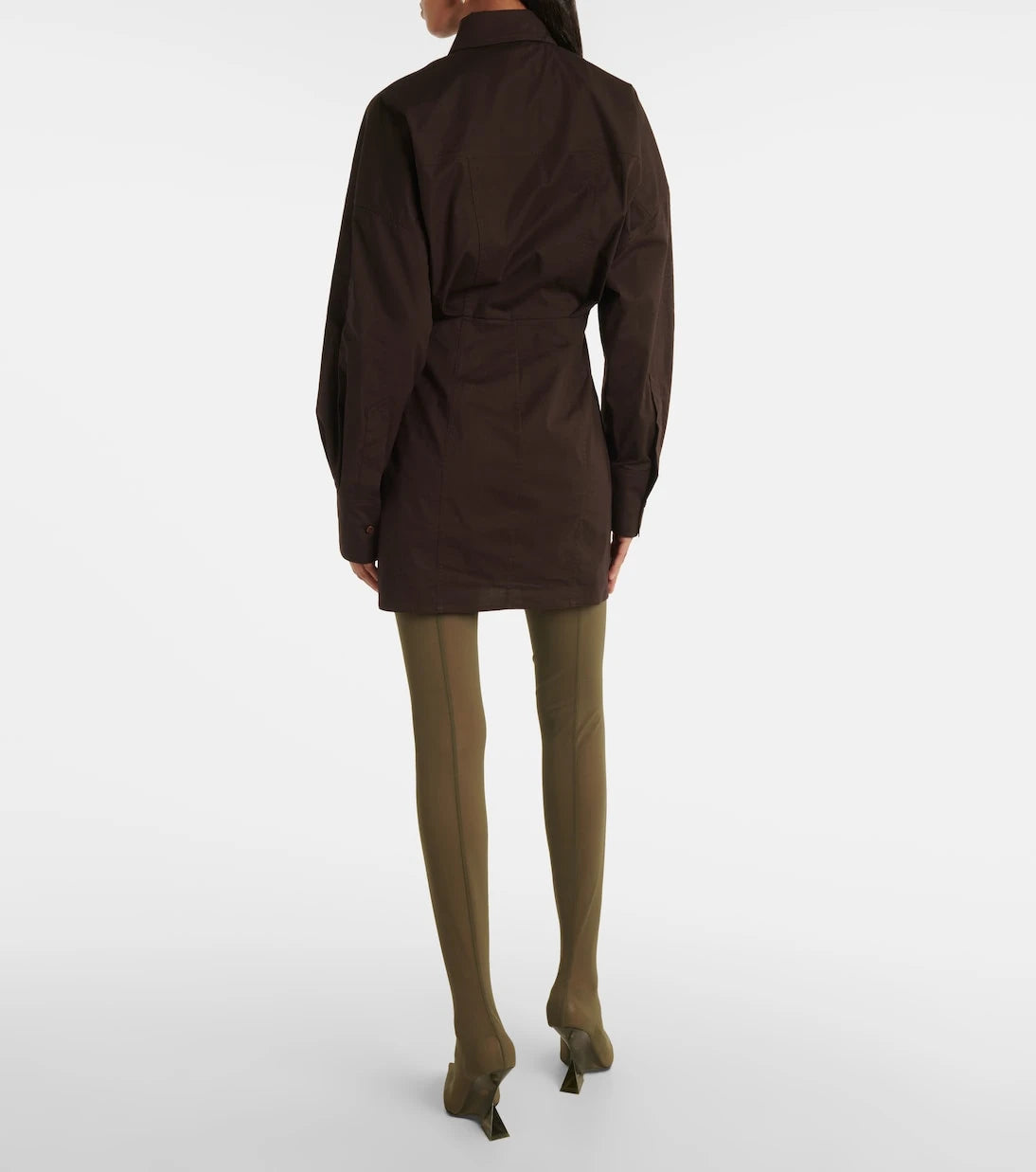 The Attico - Cotton-blend shirt dress
