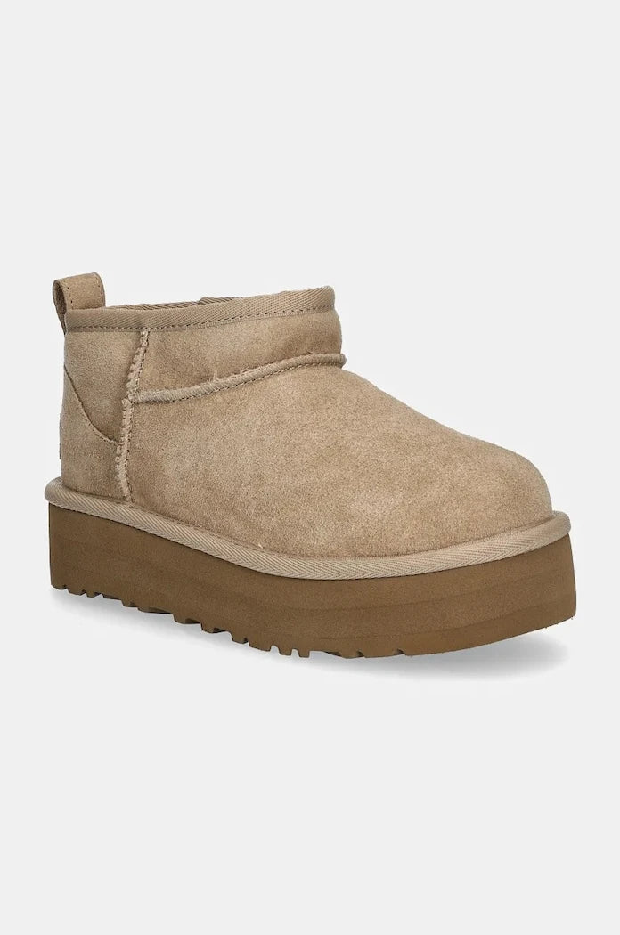 UGG апески за деца от велур CLASSIC ULTRA MINPLATFORM
