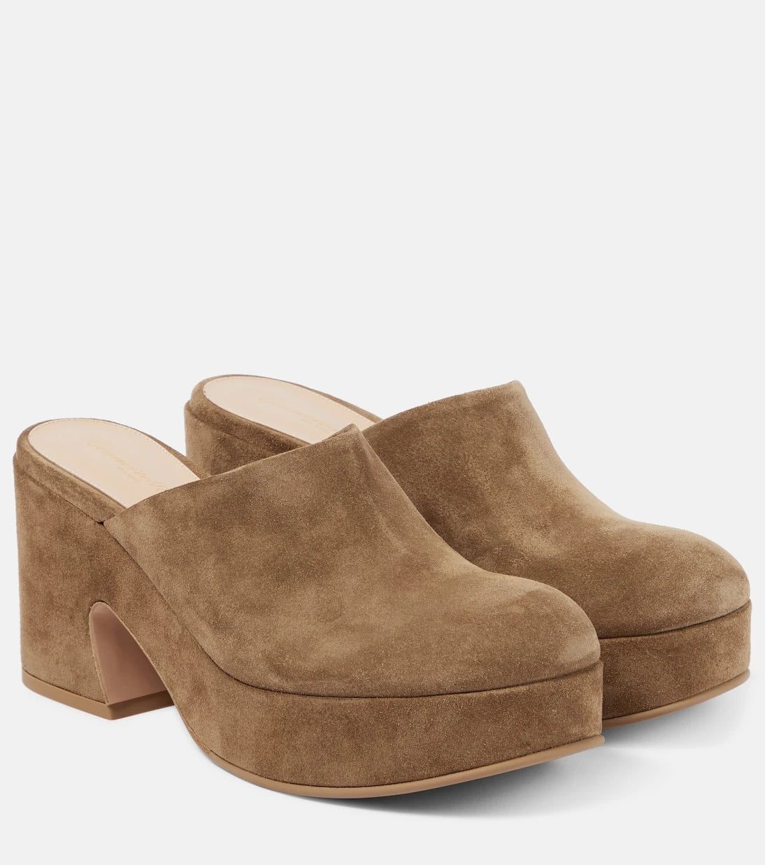 Gianvito Rossi - Lyss suede platform mules