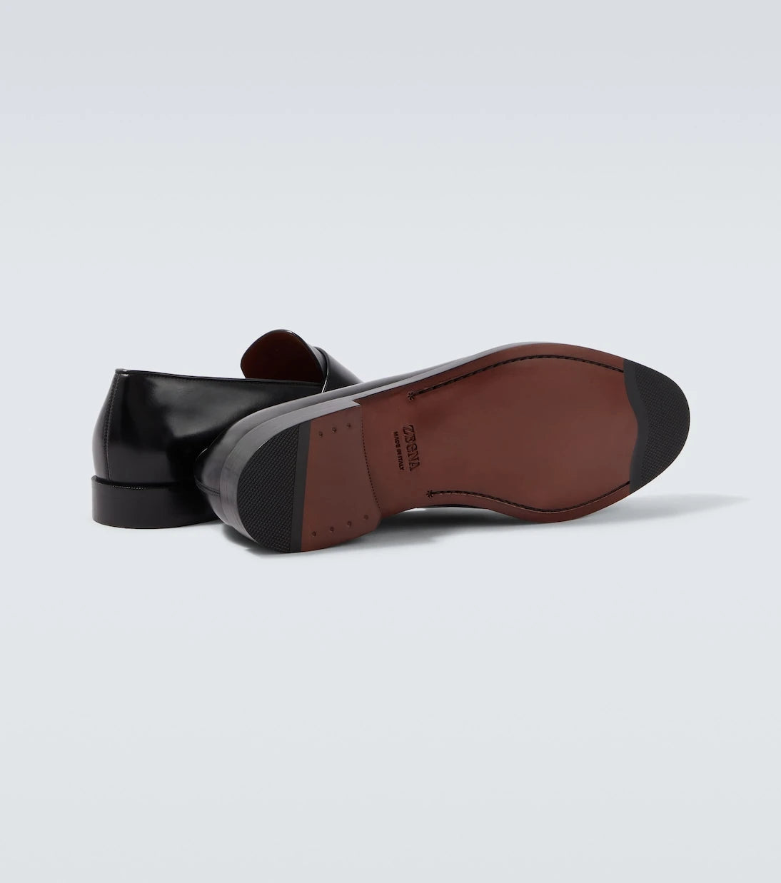 Zegna - Leather penny loafers