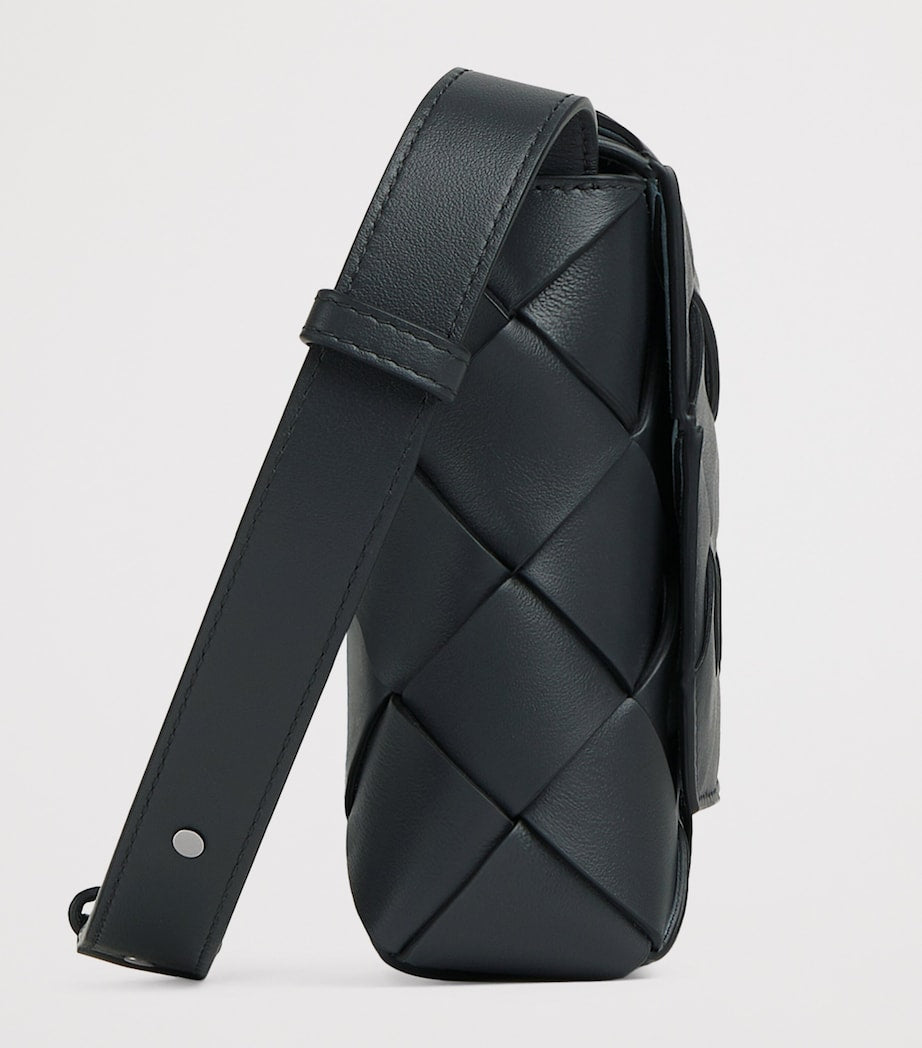 Bottega Veneta Leather Intreccio Diago Cross-Body Bag