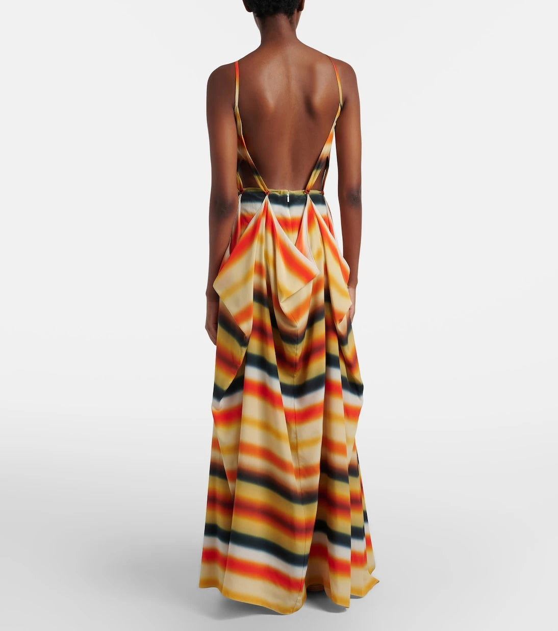 Loewe - Paula's Ibiza striped silk maxi dress