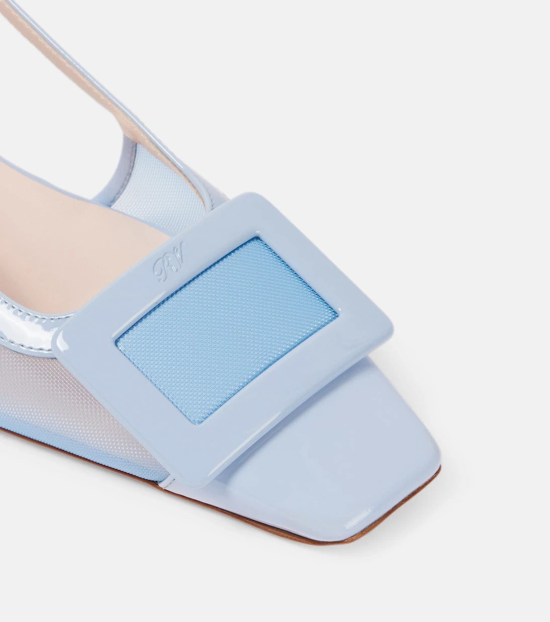 Roger Vivier - Belle Vivier 45 leather slingback pumps