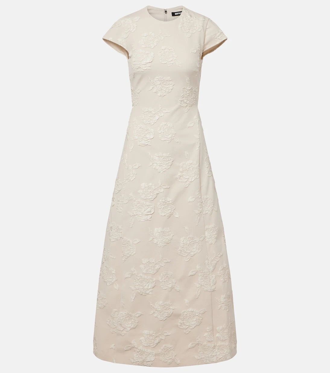 Rotate - Floral jacquard midi dress