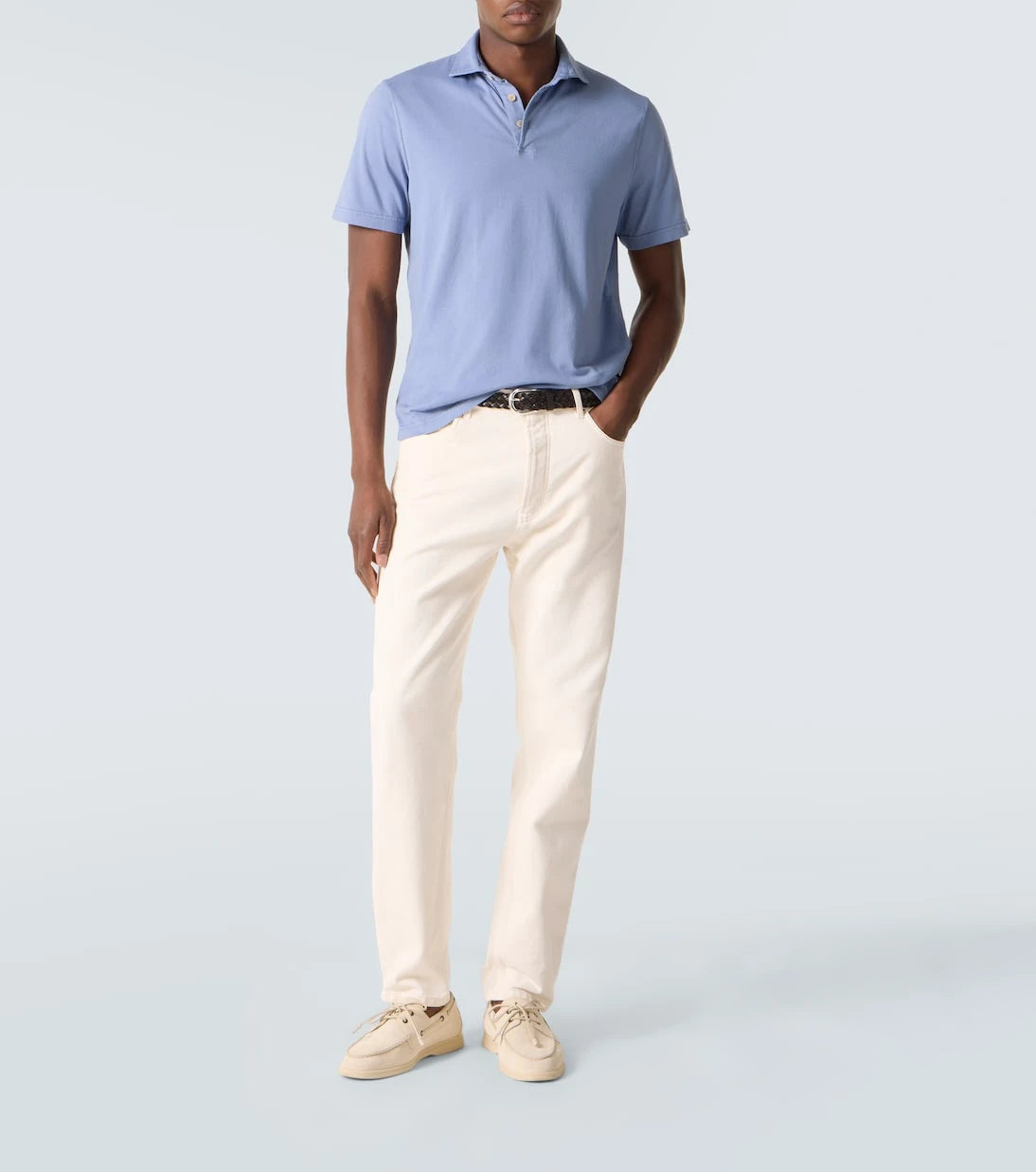 Fedeli - Zero cotton jersey polo shirt