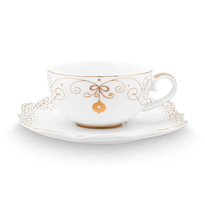 Чаша и чинийка Pip Studio Royal Winter 225 ml