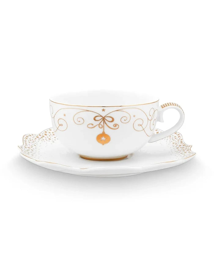Чаша и чинийка Pip Studio Royal Winter 225 ml