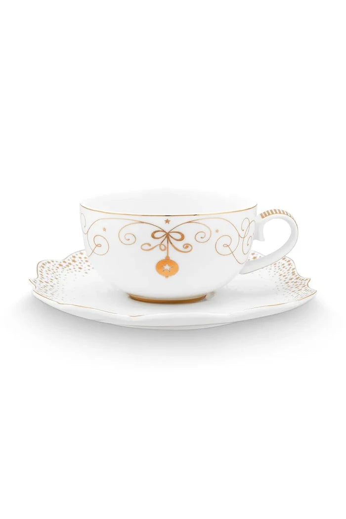 Чаша и чинийка Pip Studio Royal Winter 225 ml