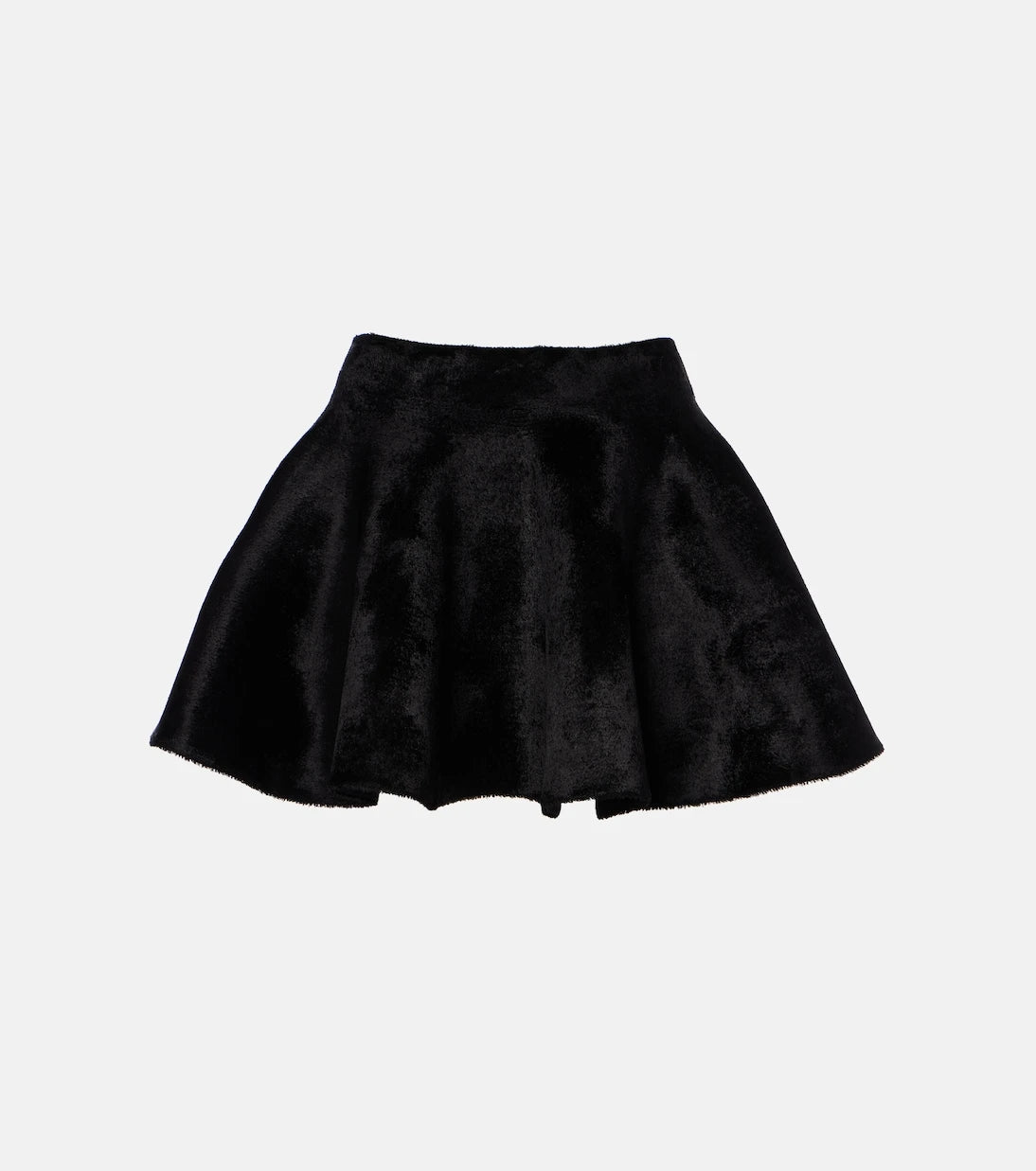 Alaïa - Flared wool-blend miniskirt
