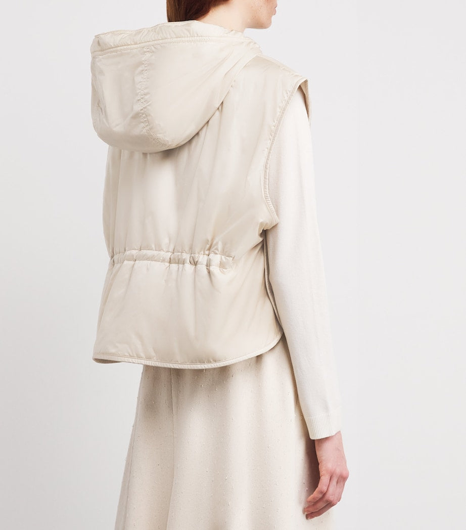 Weekend Max Mara White Reversible Padded Gilet