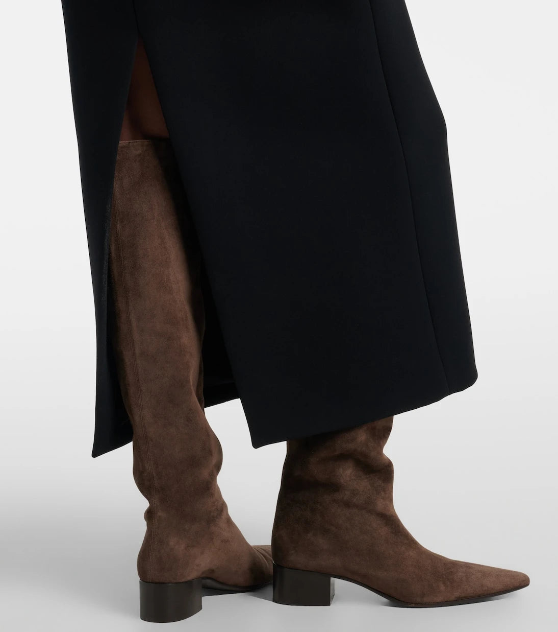 Khaite - Andee suede knee-high boots