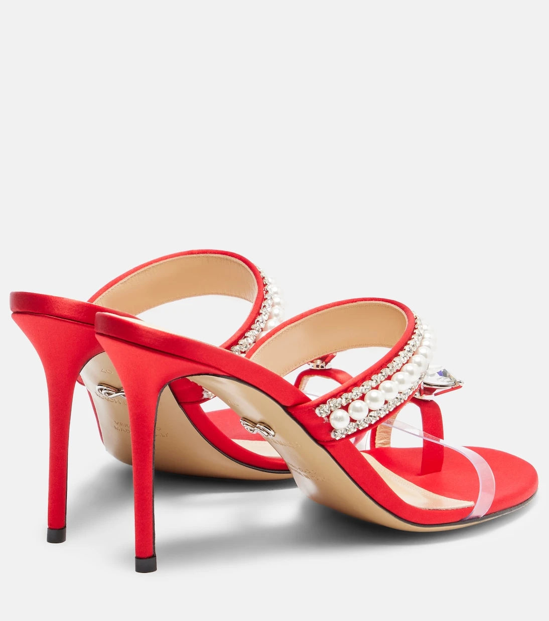 Mach & Mach - Diamond Of Elizabeth 90 satin mules