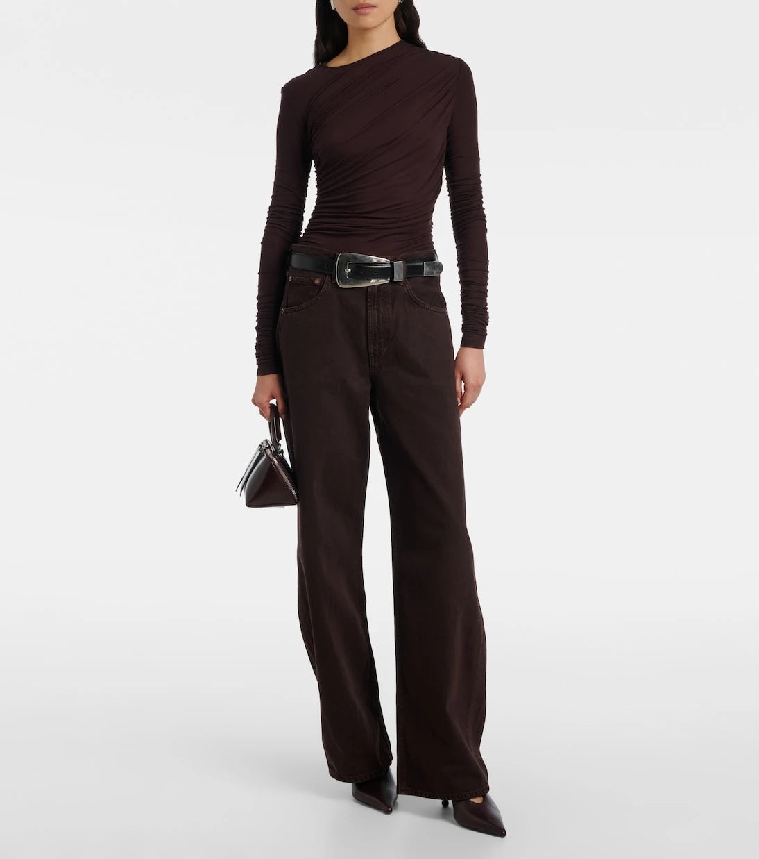 Agolde - Tania Twist ruched top