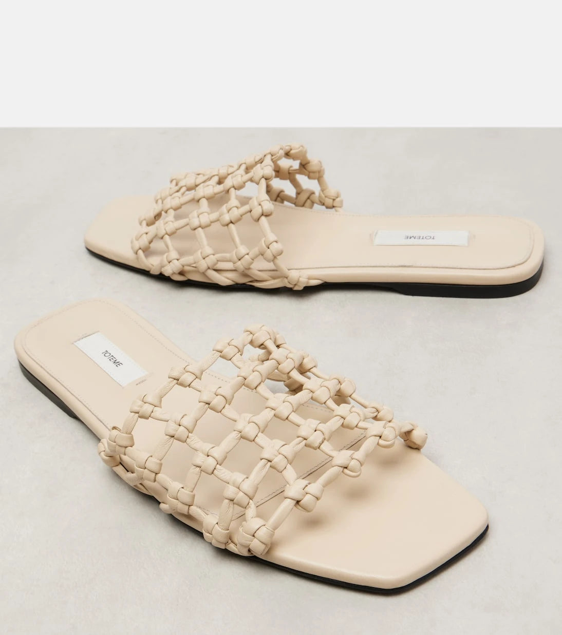Toteme - Woven leather slides