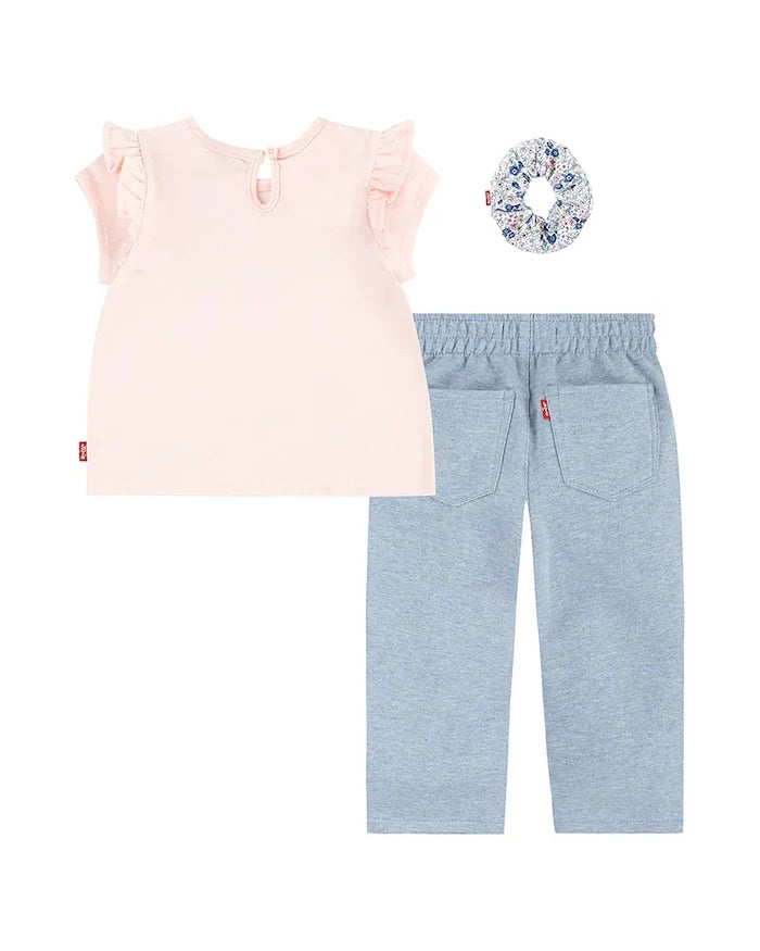 Levi's Bebek RUFFLE SHLDR TOP & PANT SE Takımı