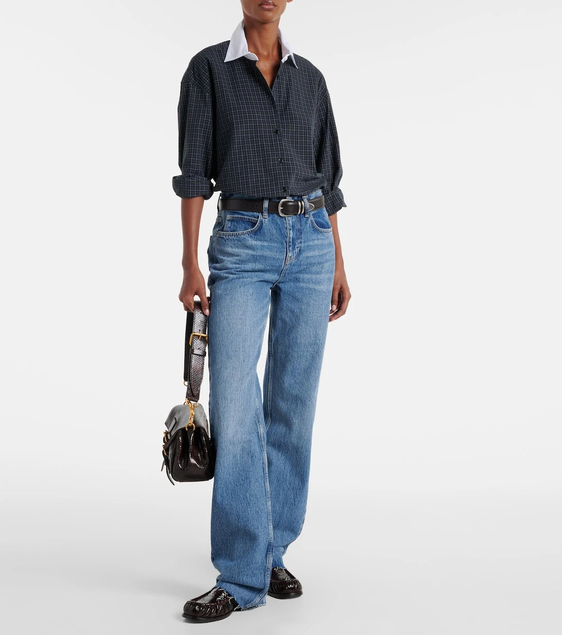 The Frankie Shop - Hylan checked cotton shirt