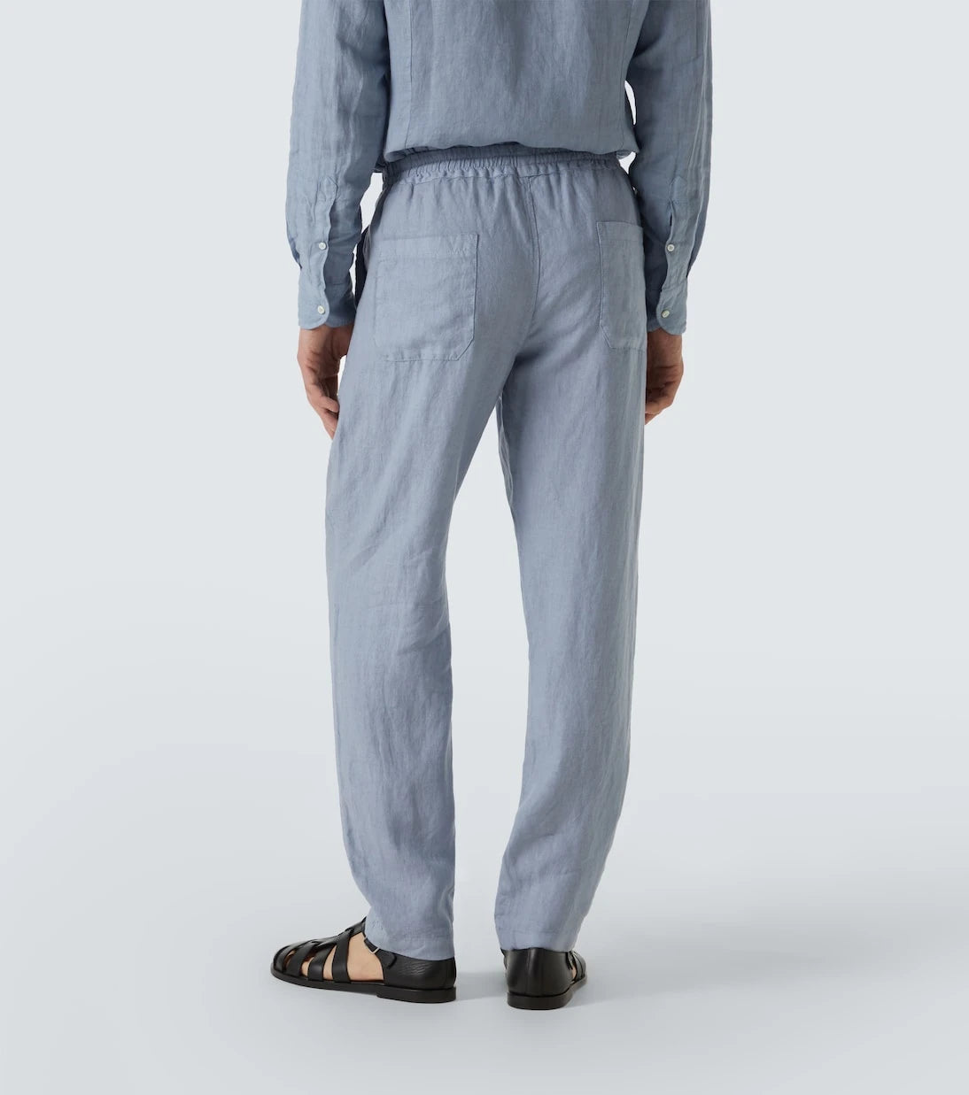 Thom Sweeney - بنطال كتان بقصة مستقيمة