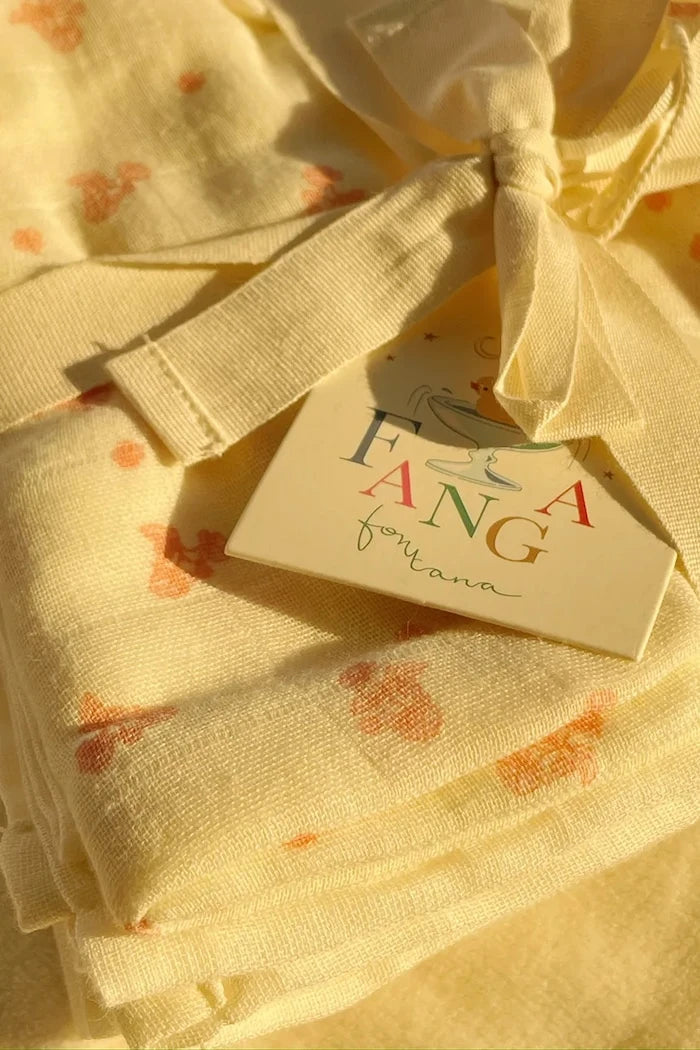 Fanga Fontana BELLINI 3 PACK MUSLIN CLOTH GOTS 3'lü Havlu Seti