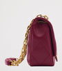 Burgundy Small Calfskin Strand Shoulder Bag