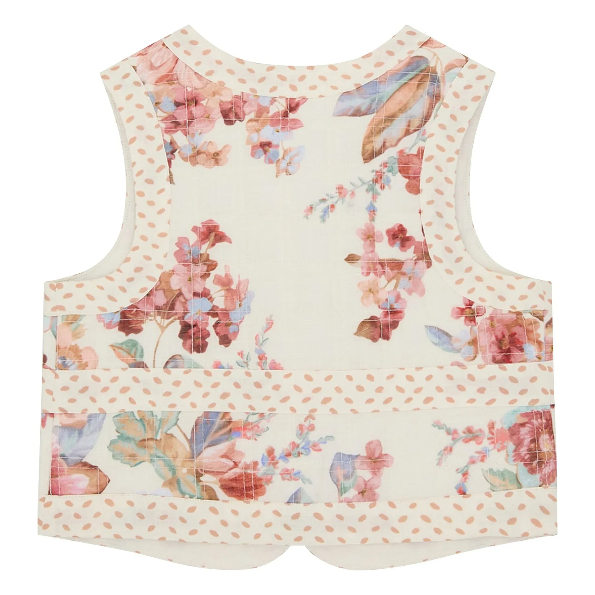 Zimmermann - Awaken Floral Sleeveless Jacket | Ecru