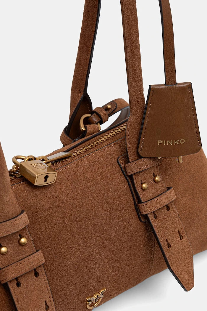 Pinko kadın süet baget çanta