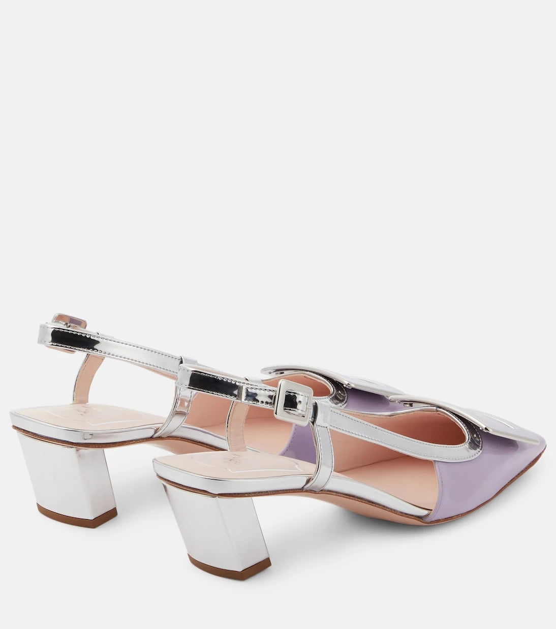 Roger Vivier - Belle Vivier leather slingback pumps