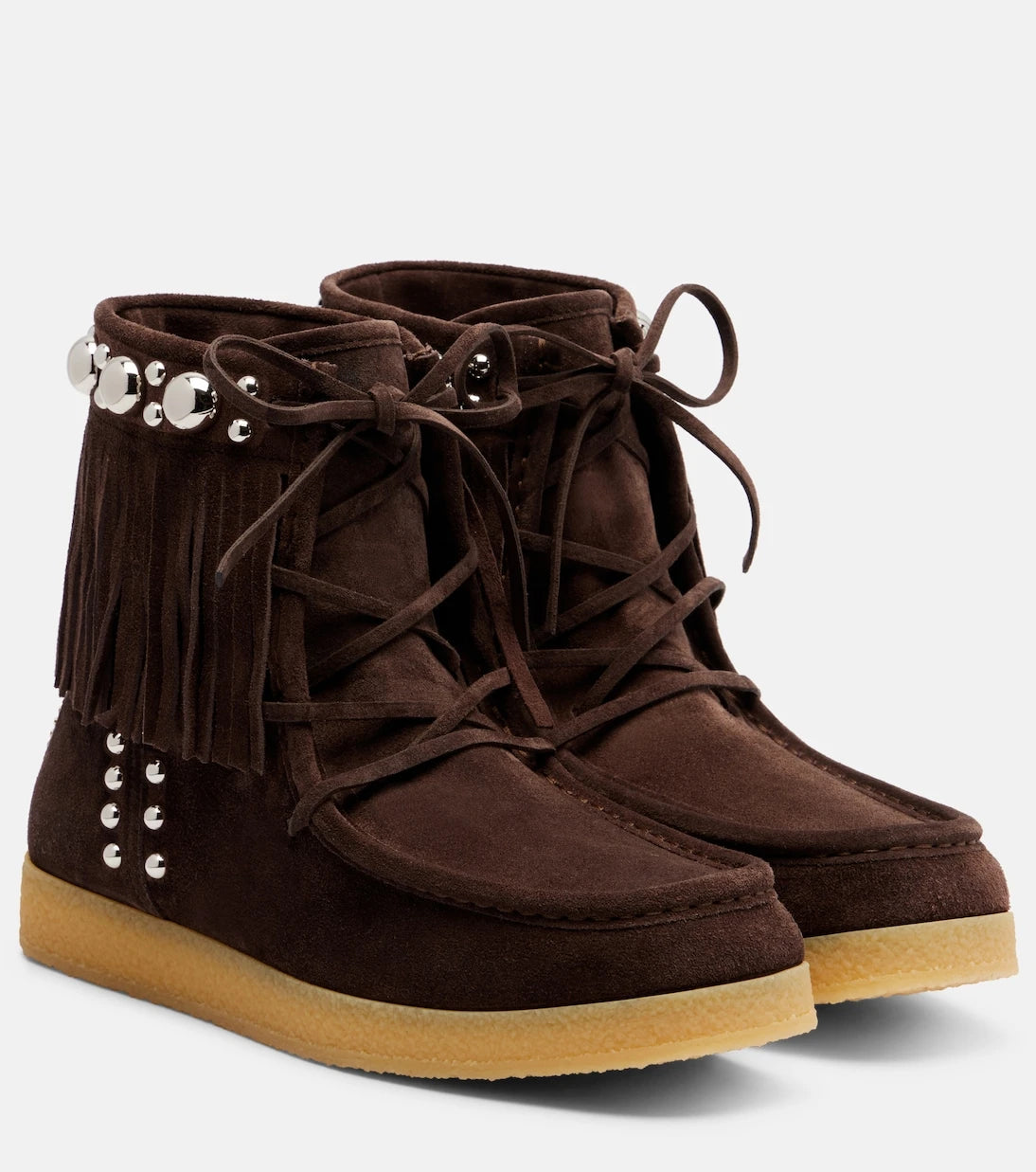 Valentino Garavani - Nellcôte studded suede ankle boots