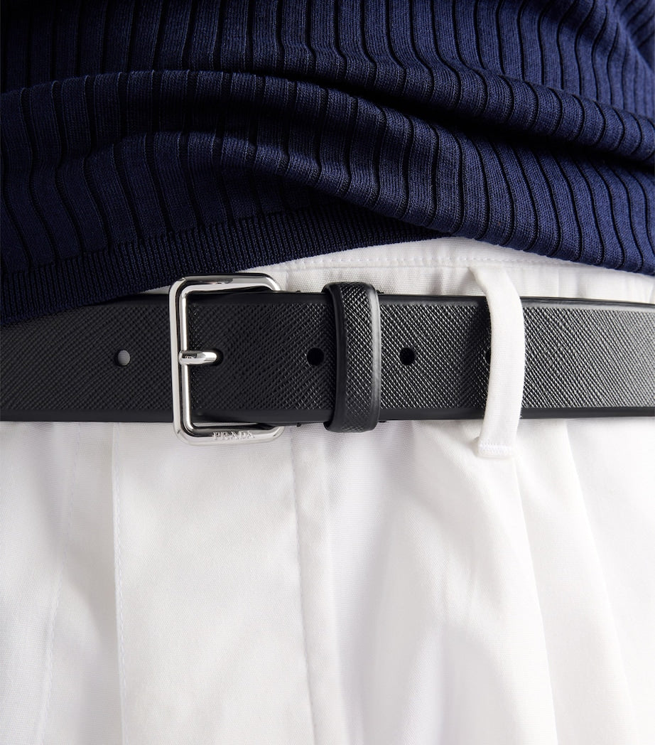 Saffiano Leather Belt