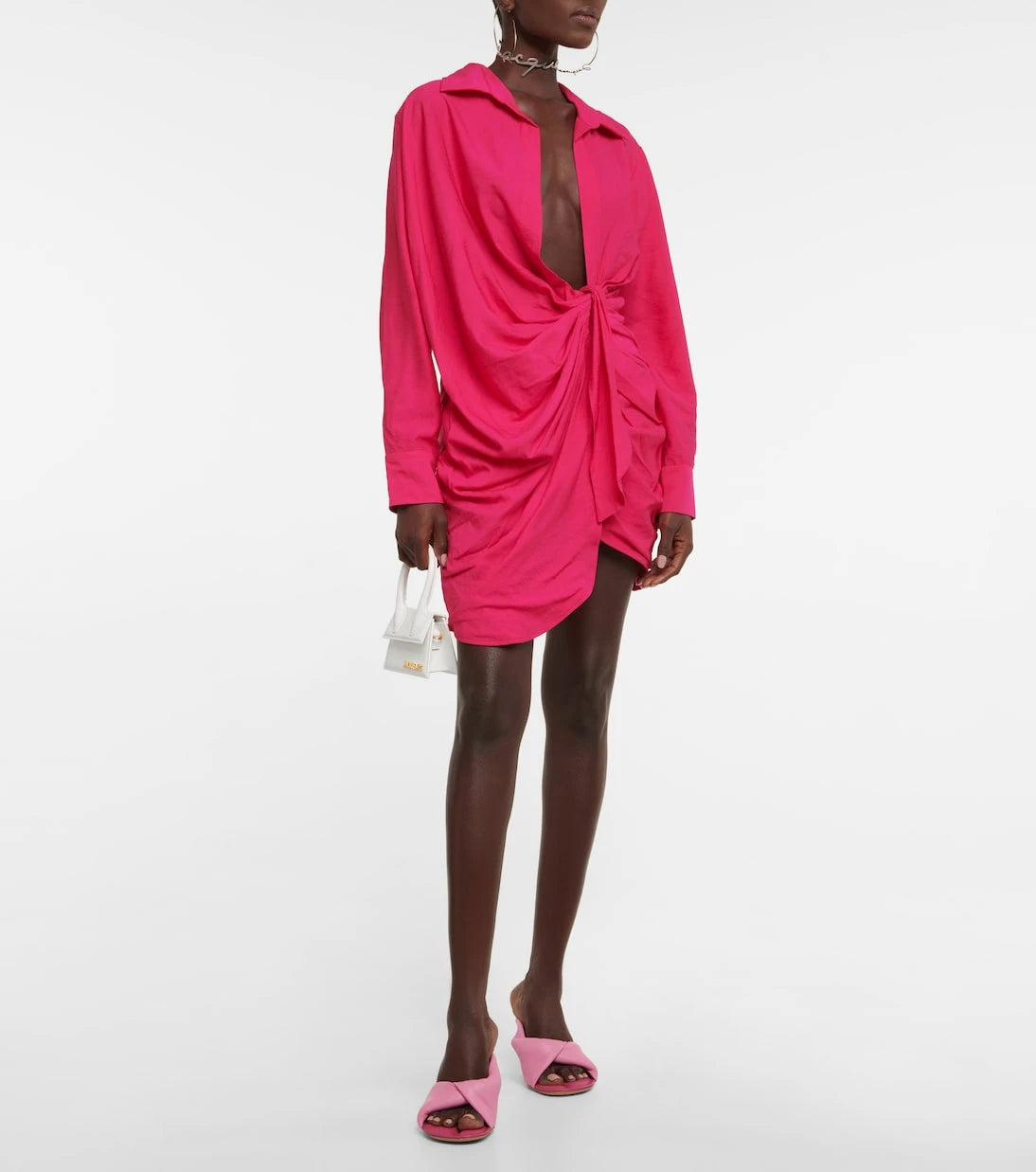 Jacquemus - La Robe Bahia tie-detail minidress