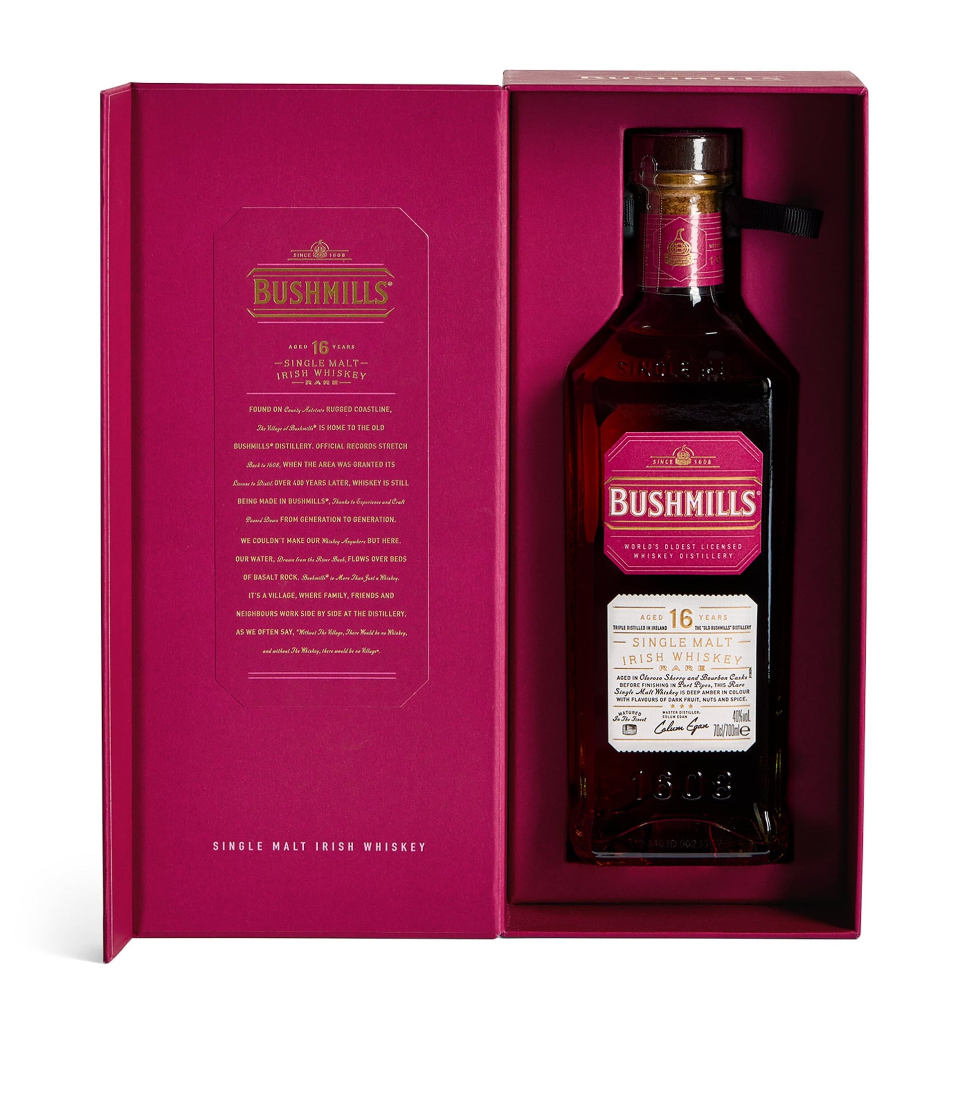 Bushmills 16-Year-Old Single Malt Irish Whisky (70cl)