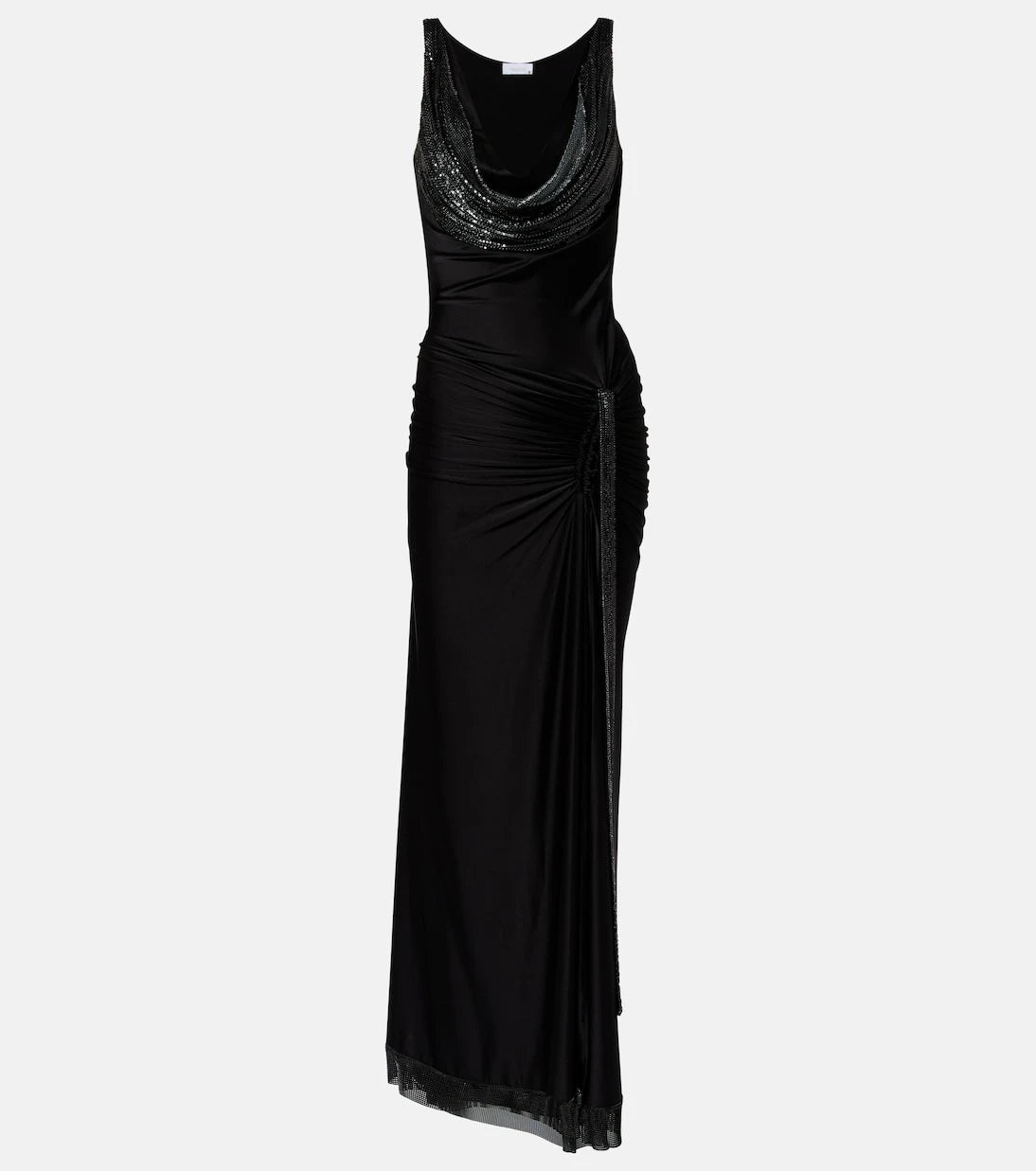 Rabanne - Embellished jersey gown