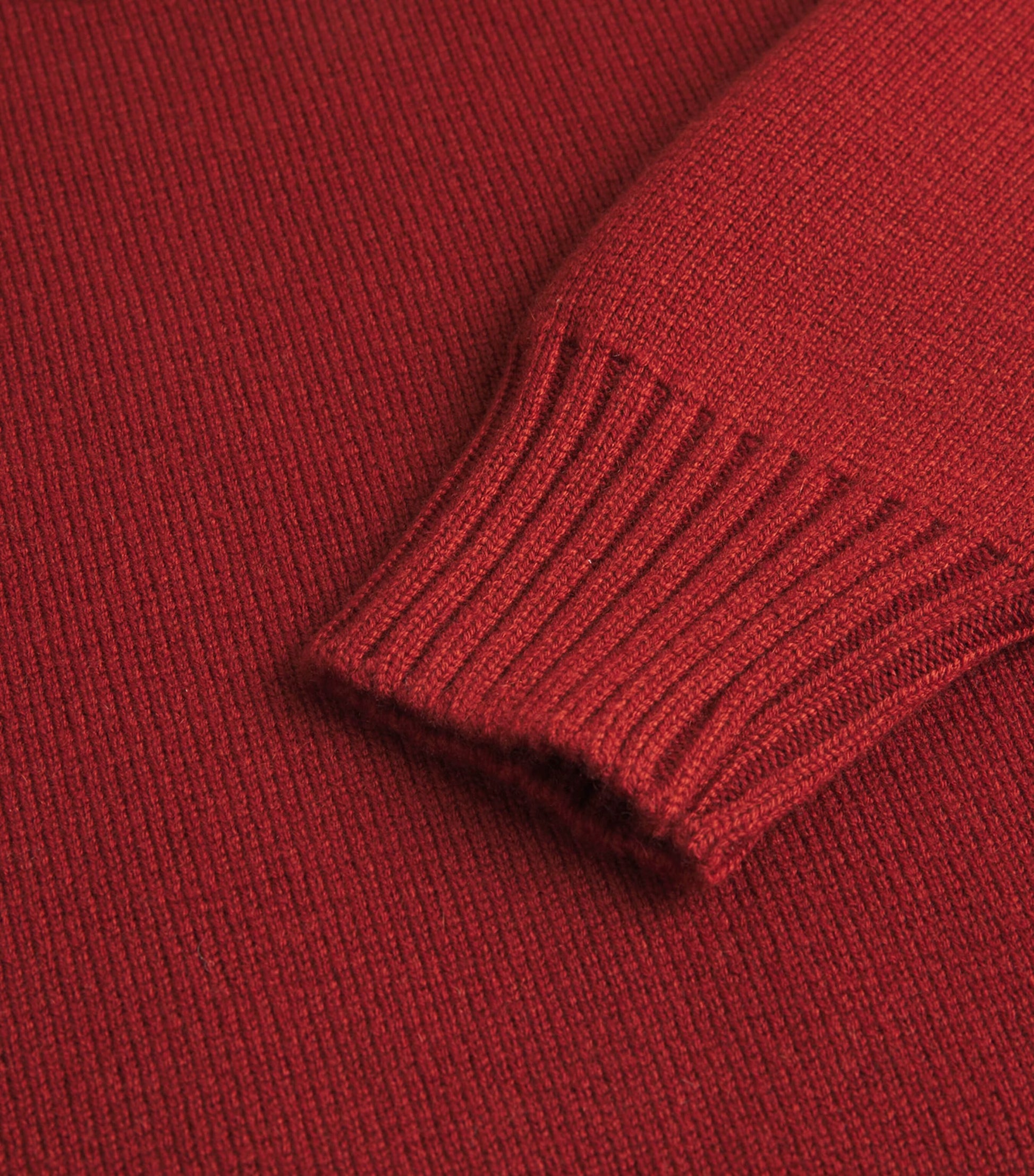 Red Cashmere Cropped Sweater